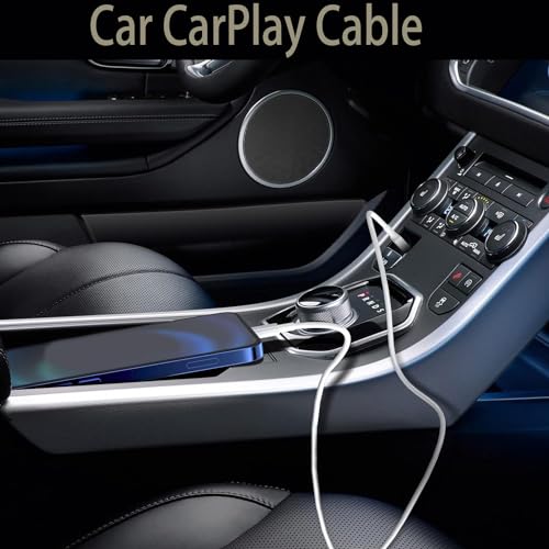 Car CarPlay USB A to USB C Woven Cable for iPhone 17 Air 16 15 Pro Max-3 Ft - color: White, size: 3.3 Feet, style: Braided-Cable