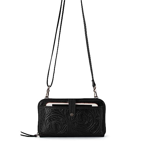 The Sak Iris Smartphone Crossbody Purse - Small Women's Cellphone Bag & Wallet For Everyday- Convertible Wristlet With Zipper | Fits Most Smartphones, Card Slots & Zip Pocket, Detachable Wristlet & Crossbody Straps, Hands-Free for Travel & Errands - color