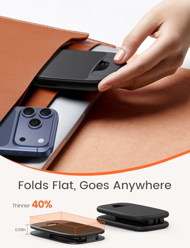 Lamicall Ultra-Thin Foldable Cell Phone Stand for Desk - color: A-Black
