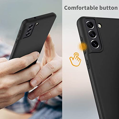 LRK Ultra Thin Black Case Compatible with Samsung Galaxy S21 FE 5G: Slim, Soft, and Flexible (NOT Hard) [Matte Finish] Protective Black Phone Cover for Samsung Galaxy S21 FE 5G, 6.4 Inch - Matte Black - size: Samsung Galaxy S21 FE