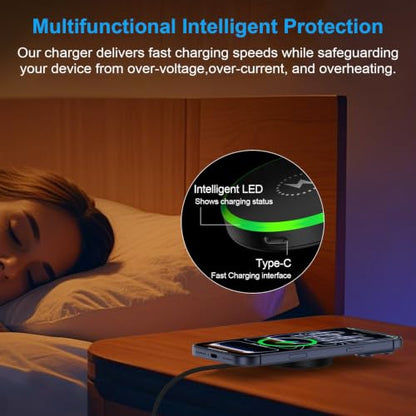 25W Magnetic Charger Wireless Fast Charging Pad for Samsung Galaxy S26Ultra - color: black