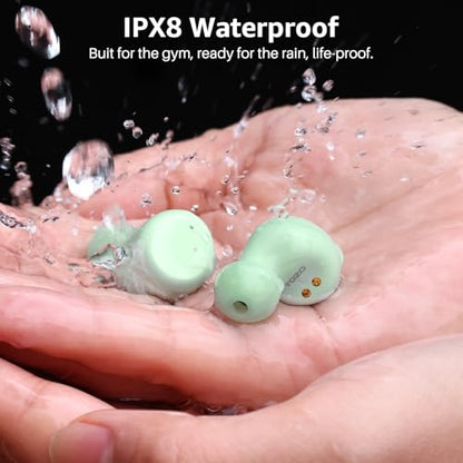 TOZO T6 Wireless Earbuds Bluetooth 5.3 Stereo Sound in Ear Headphones - color: Green
