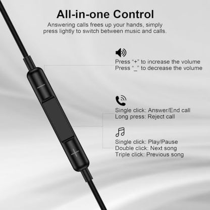 Google Pixel Wired Earbuds Earphones for Pixel 11 10a 10 10 Pro Fold 9a 9 8 - color: Black