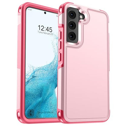 zapica Designed for Samsung Galaxy S22 Case, Light Pink | Military Grade Drop Protection, Dual Layer Structure Design, Heavy Duty Shockproof Non-Slip Phone Cover - color: Light Pink, size: Samsung Galaxy S22 6.1''