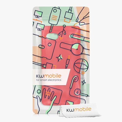 kwmobile Case Compatible with Google Pixel 6a Case - TPU Silicone Phone Cover with Soft Finish - Red - color: red, size: Pixel 6a