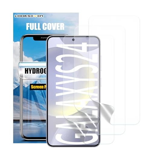 LOOKSEVEN 3 Pack Hydrogel Film For Samsung Galaxy S24 - size: S24