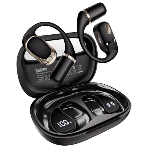 Open Ear Earbuds, Over Ear Earbuds with Ear Hooks for Running Sports