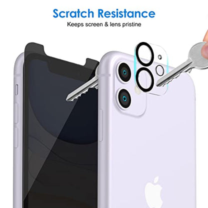 JETech Privacy Screen Protector for iPhone 11, 2+2 Pack - size: iPhone 11