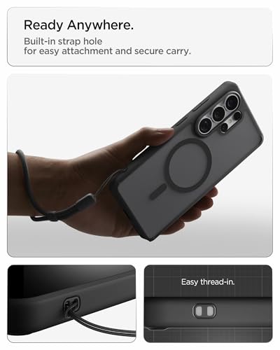 Spigen for Galaxy S26 Ultra Case, Ultra Hybrid MagFit [Anti-Yellowing] [Compatible with MagSafe] [Fast Wireless Charging] - Frost Black - color: Frost Black, size: Galaxy S26 Ultra