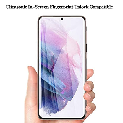 LYWHL [2 Pack for Samsung Galaxy S21 Plus Privacy Screen Protector, Anti-Spy Full Adhesive Flexible Film for Galaxy S21 Plus, [Compatible Fingerprint] Easy Installation Frame - size: Samsung Galaxy S21 Plus