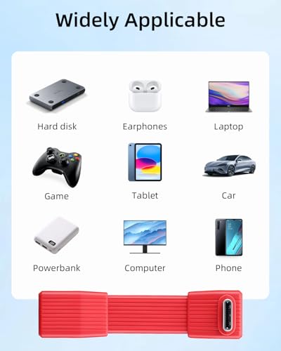 80Gbps Short USB 4 Flat Extension Cable,3.1 USB C Fast Charging Cable,PD 240W 90 Degree USB C Male to USB C Female Extender Cable,8K@60Hz Video Display for Phone,Tablets,Red(0.16FT/2Pack) - style: 2 Red