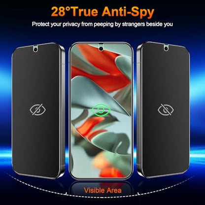 2 Pack for Google pixel 9 Pro XL Anti-Glare Matte Privacy Screen Protector 6.8 inch, Smooth and Responsive Touch Flexible EPU Film, [Support Fingerprint Unlock] [Self-Healing] [Not Glass] - size: Google Pixel 9 Pro XL