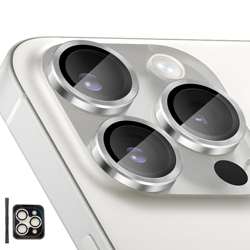 Camera Lens Protector for iPhone 14 Pro/14 Pro Max, Silver - color: Silver