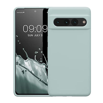 kwmobile Case Compatible with Google Pixel 7 Pro Case - TPU Silicone Phone Cover with Soft Finish - Cool Mint - color: Cool Mint, size: Pixel 7 Pro