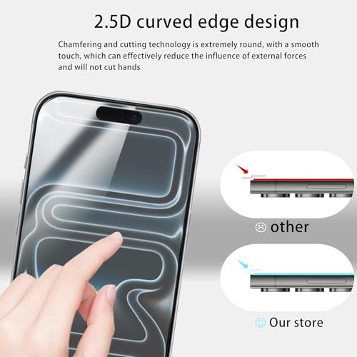 Anti Glare Matte Screen Protector For iPhone 17 Promax Tempered Glass Anti Fingerprint Film 2-Pack with Easy Alignment Tool