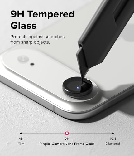 Ringke for iPhone Air Camera Lens Protector [Camera Lens Frame Glass Black] - size: iPhone Air