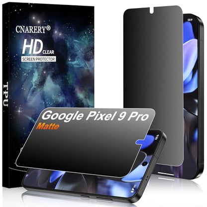 2 Pack for Google Pixel 9 Pro Anti-Glare Matte Privacy Screen Protector, Smooth and Responsive Touch Flexible EPU Film, [Support Fingerprint Unlock] [Self-Healing] [Not Glass] - size: Pixel 9 Pro