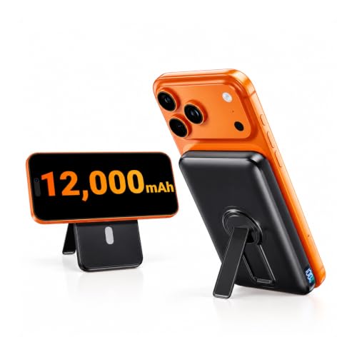 12000mAh for Magsafe Power Bank, Wireless Magnetic Portable Charger - color: Obsidian