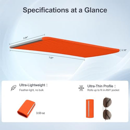 Foldable Silicone Phone Stand, Orange, Anti-Slip, Multi-Angle - color: Orange