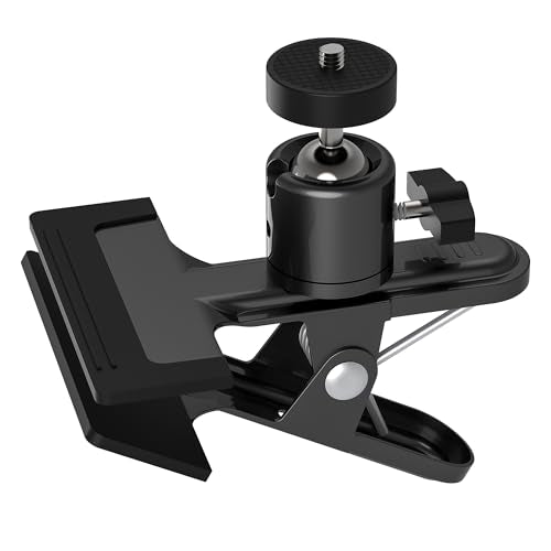 Metal holder Clip Clamp Mount 360 Degree Rotation 1/4 inch Screw for iPhone 16 15 14 13 12 series Samsung Oneplus Xiaomi Cell Phones and Arlo/Blink/Eufycam/Wyze/Nest/reolink/Tapo camera series