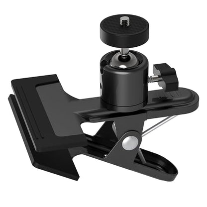 Metal holder Clip Clamp Mount 360 Degree Rotation 1/4 inch Screw for iPhone 16 15 14 13 12 series Samsung Oneplus Xiaomi Cell Phones and Arlo/Blink/Eufycam/Wyze/Nest/reolink/Tapo camera series