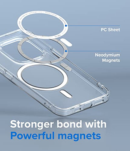 Ringke for iPhone 13 Pro Case [Fusion Magnetic Matte Clear] | Compatible with MagSafe, Oil & Dirt Resistant, Anti-Fingerprint Technology Prevents Oily Smudges, Feels Velvety Soft - size: iPhone 13 Pro