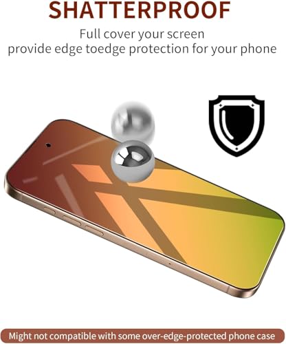 Privacy Screen Protector for iPhone 17 Pro Max 2 Pack Gradient Green - color: iphone 17 Pro Max Green