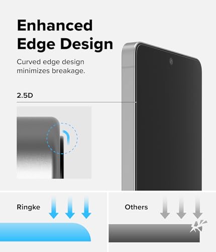 Ringke for Samsung Galaxy S26 Ultra Screen Protector [Easy Slide, 2 Pack] | Easy Installation with Alignment Tool, Case Friendly Premium 9H Hardness Tempered Glass - size: Galaxy S26 Ultra