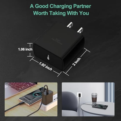 45W Super Fast USB C Car Charger and Wall Charger Block for Samsung/iPhone