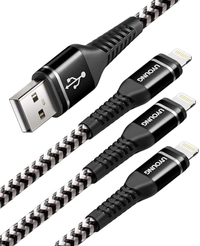 iPhone Charger Fast Charging [MFi Certified] Lightning Cable 10FT, 3Pack - color: Black, size: 10FT, style: USB A to Lightning