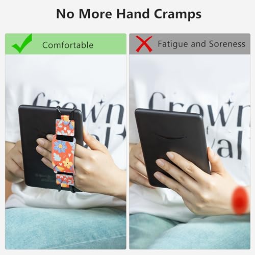 CoBak Secure Hand Strap for Ebook Reader - Versatile and Lightweight - color: Butterfly Bliss-1 Pack