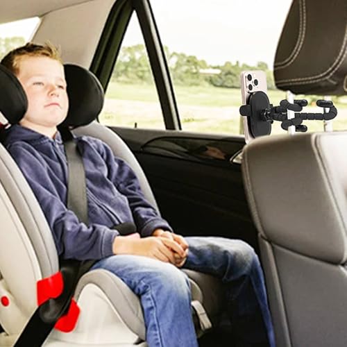 Baby Stroller Phone Holder, Phone Holder for Shopping Cart, Golf Cart, Push Cart, 360° Rotation Portable Cell Phone Clamp for Motorcycle, Scooter, ATV, Boat, Spin Bike, Treadmill, Handlebar.