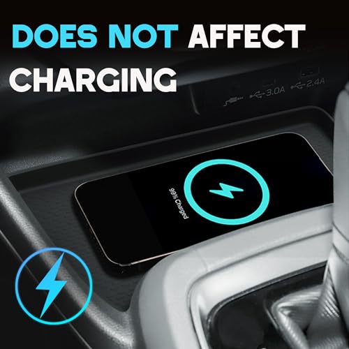 Wireless Charging Protective Mat for Subaru Crosstrek/Impreza 2026 2025 2024 Accessories Center Console Wireless Charger Anti-Slip Cover Pad Heat Insulation Silicone Waterproof Easy to Clean Black - size: for Subaru Crosstrek/Impreza 2024 2025
