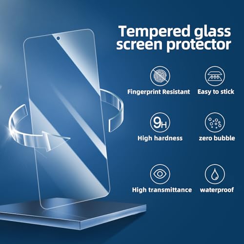 NEW'C 3 Pack Designed for Samsung Galaxy S25 FE Screen Protector,Tempered Glass,Case Friendly Scratch-proof, Bubble Free, Ultra Resistant - size: S25 FE 6.7 inches