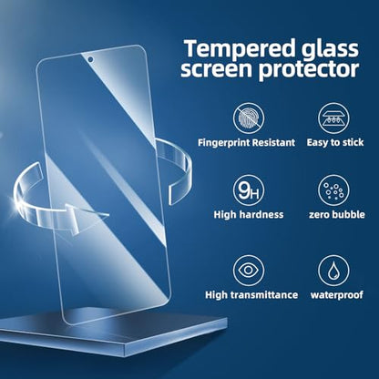 NEW'C 3 Pack Designed for Samsung Galaxy S25 FE Screen Protector,Tempered Glass,Case Friendly Scratch-proof, Bubble Free, Ultra Resistant - size: S25 FE 6.7 inches