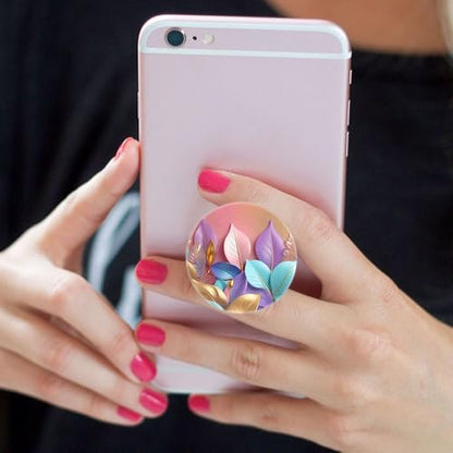 6 Pack Cellphone Phone Grip and Smartphones Stand, Collapsible Cell Phone Expanding Holder for Phone - Galaxy Colorful Starfish