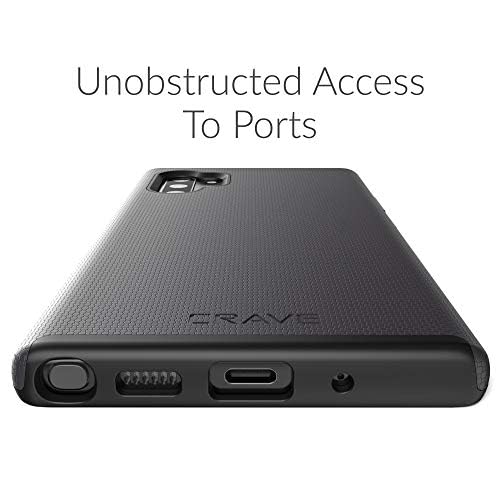 Crave for Galaxy Note 10 Plus Case, Shockproof Protection Dual Layer Case for Samsung Galaxy Note 10 Plus (6.8 inch) - Black - color: Black