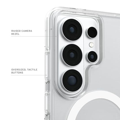 URBAN ARMOR GEAR UAG for Samsung Galaxy S26 Plus Case 6.7" Scout Clear - Magnetic Charging Compatible Transparent Rugged Military Drop Tested Protective Cover, Ice/White | Perfect fit | 3m drop resistance | Magnetic module | Raised edges | All ports acces