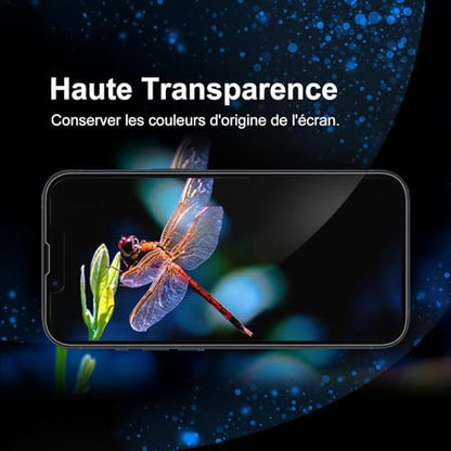 Screen Protector for iPhone 13 Pro Max / 14 Plus 6.7 inch [Auto Dust Elimination] Full Coverage Tempered Glass Film 9H+ Military-Grade Protection,[No Bubbles No Dust] [2 Pack] - size: iPhone 13 Pro Max/14Plus