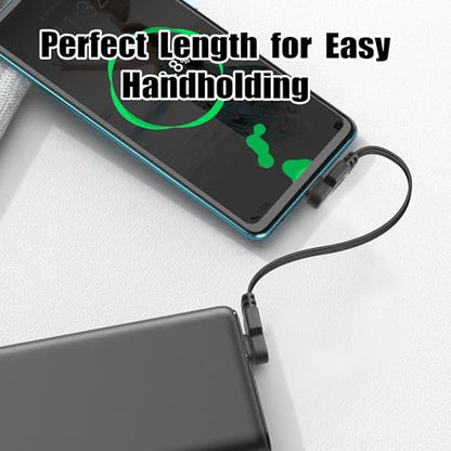 YACSEJAO 90 Degree USB C to USB C Cable,15cm/0.5ft, Side to Side Angle