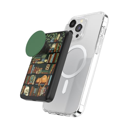 PopSockets PowerPack Phone Charger with MagSafe- Storied Shelves - color: Storied Shelves