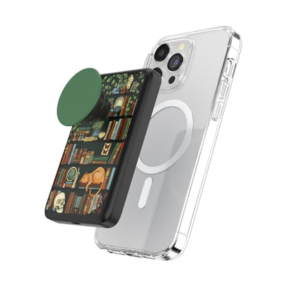 PopSockets PowerPack Phone Charger with MagSafe- Storied Shelves - color: Storied Shelves