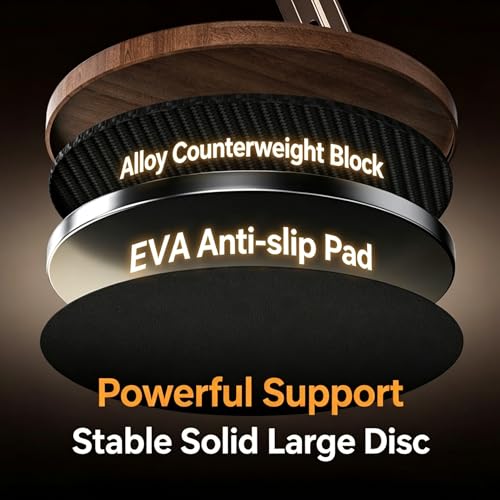 Adjustable Cell Phone Stand,360 Rotating Foldable Desktop (Wood Grain Color)