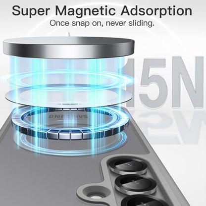 JETech Magnetic Case for Samsung Galaxy S25, Silver Shadow - color: Silver Shadow, size: Galaxy S25