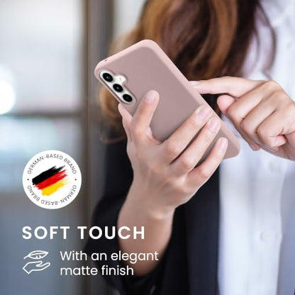 kwmobile Case Compatible with Samsung Galaxy A55 5G Case - Soft Slim Protective TPU Silicone Cover - Nude Lilac - color: Nude lilac, size: Galaxy A55 5G