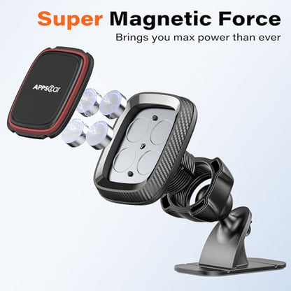 APPS2Car 2-Pack Magnetic Phone Holder for Car, Dashboard Magnet Car Mount
