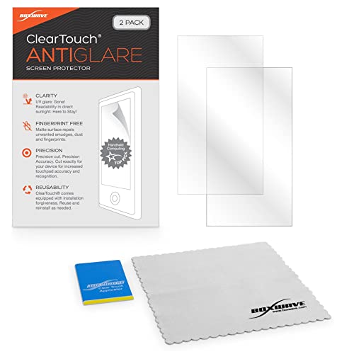 BoxWave Screen Protector Compatible with Estone Technology MJC-100 - ClearTouch Anti-Glare (2-Pack), Anti-Fingerprint Matte Film Skin
