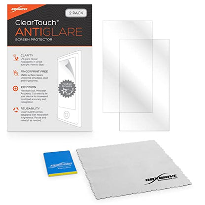BoxWave Screen Protector Compatible with Estone Technology MJC-100 - ClearTouch Anti-Glare (2-Pack), Anti-Fingerprint Matte Film Skin