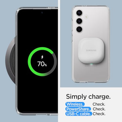 Spigen for Galaxy S24 Plus Case, Ultra Hybrid [No Magnet Ring] [Anti-Yellowing] - Crystal Clear - color: Crystal Clear, size: Galaxy S24 Plus