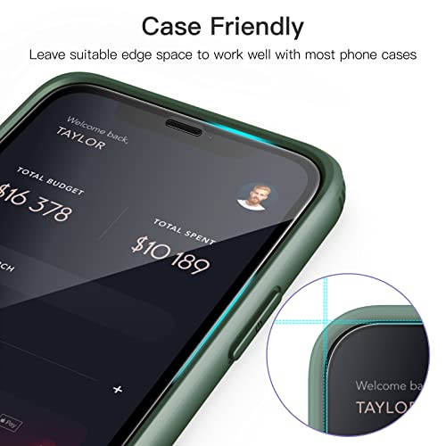 JETech Full-Coverage Screen Protector for iPhone 11 Pro/Xs/X, 3-Pack | Black Edge Tempered Glass, Easy Installation Tool, HD Clear, Case-Friendly - size: iPhone 11 Pro, iPhone XS/X